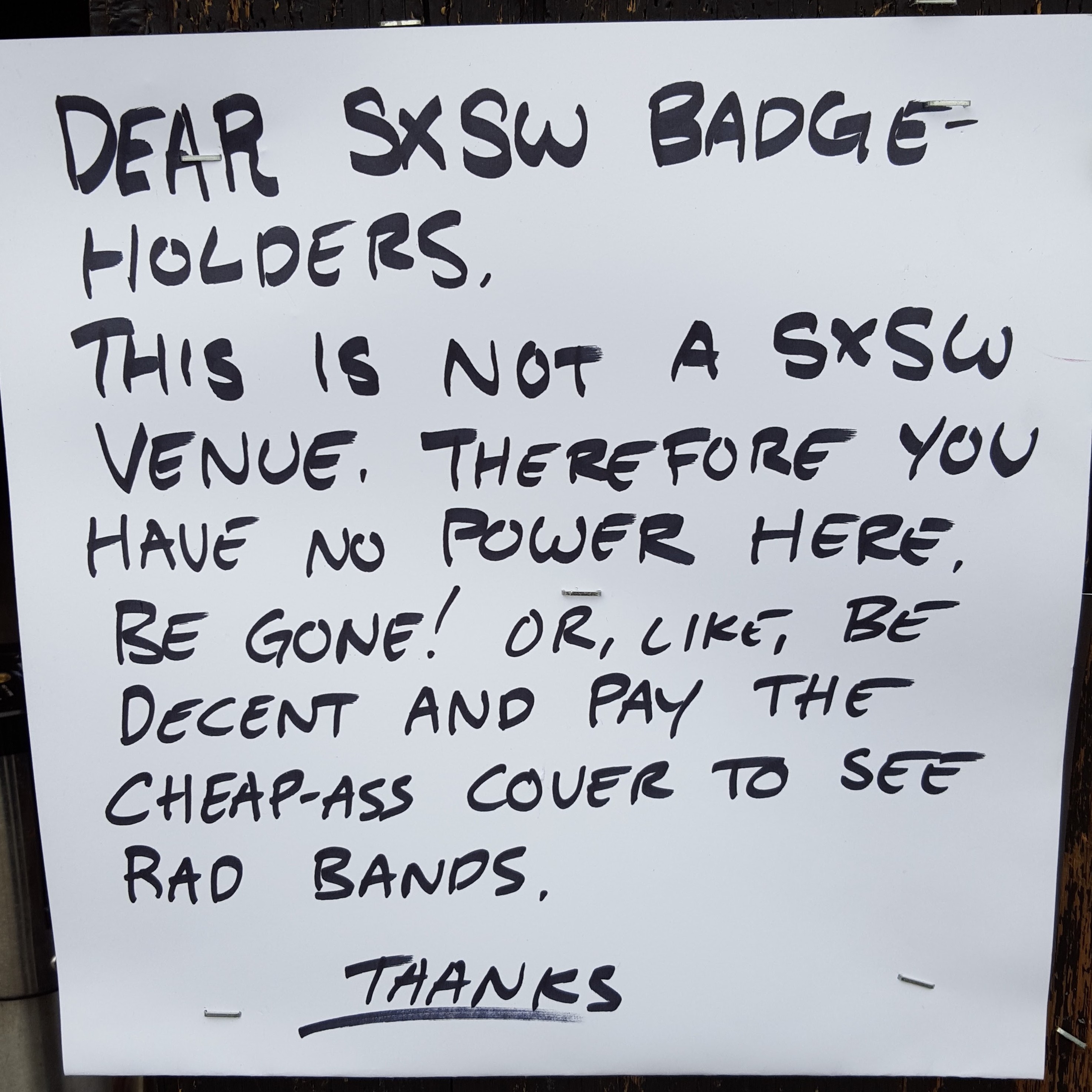 SXSW Badge Holders