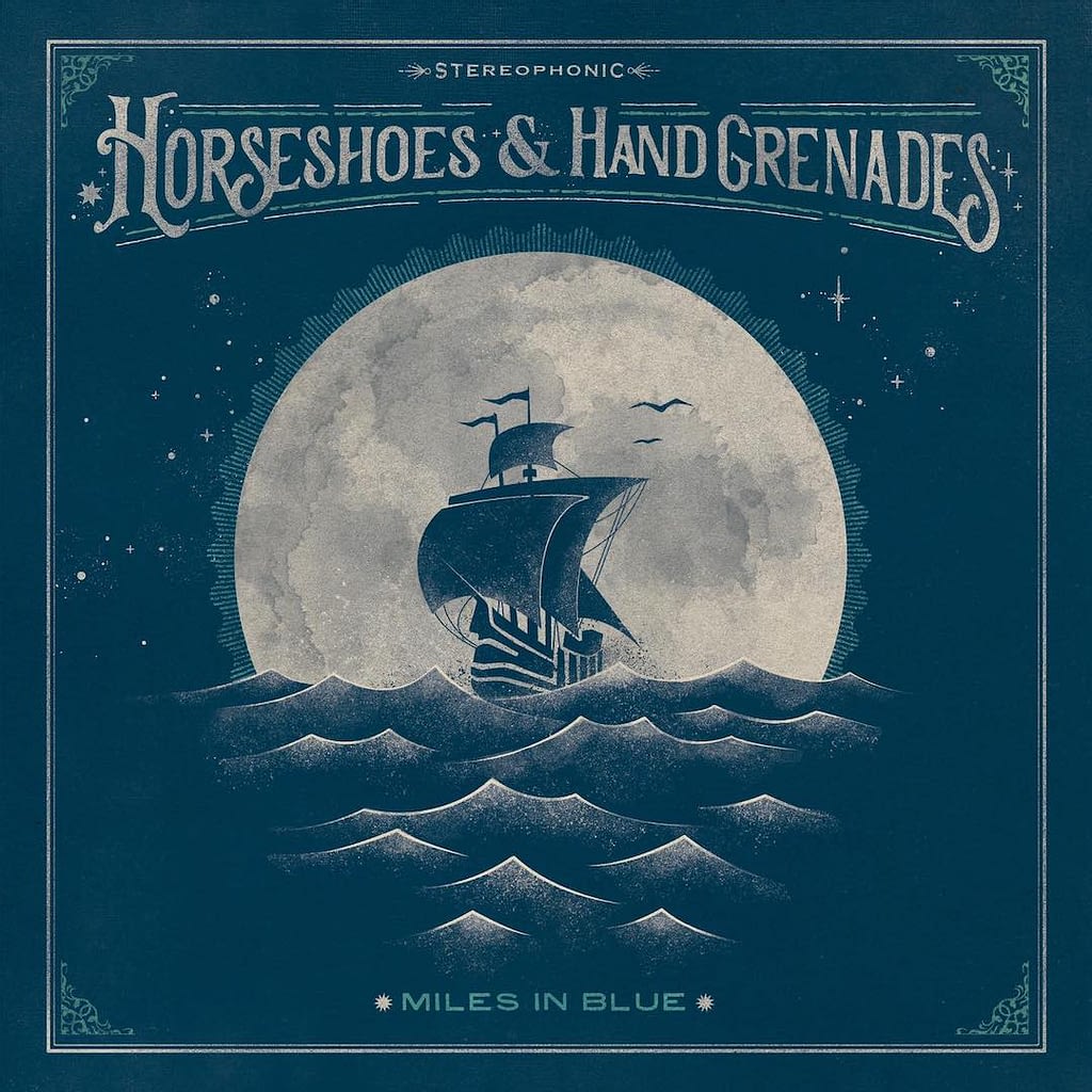 Horseshoes and Hand Grenades – Miles in Blue (cover art)