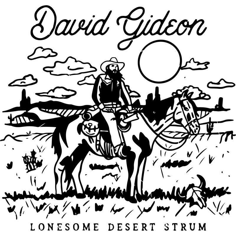David Gideon – Lonesome Desert Strum (cover art)